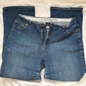 Lands' End Women's Classic Straight Leg Denim Jeans